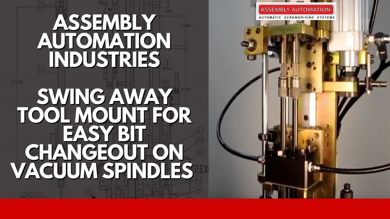 SwingAway Tool Mount for Easy Bit Changeout on Vacuum Spindles